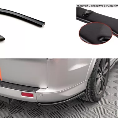 APPENDICI DIFFUSORE POSTERIORE SPORTIVO PER FORD TRANSIT CUSTOM ST-LINE MK1 FACELIFT NERE OPACHE MAXTON DESIGN