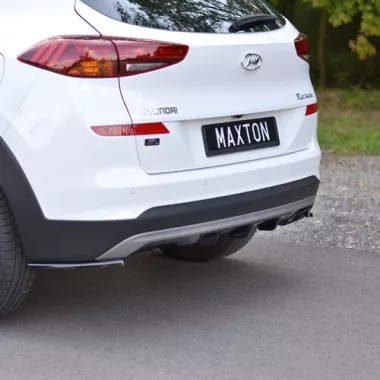 APPENDICI DIFFUSORE POSTERIORE SPORTIVO PER HYUNDAI TUCSON MK3 RESTYLING NERE LUCIDE MAXTON DESIGN