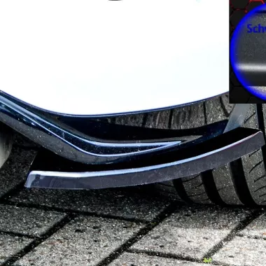 APPENDICI DIFFUSORE POSTERIORE SPORTIVO PER VW T-ROC R PRE-RESTYLING NERE OPACHE INGO NOAK TUNING