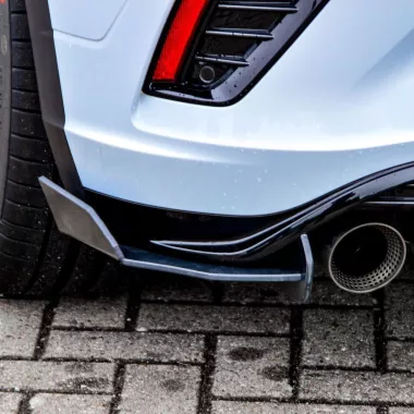 APPENDICI DIFFUSORE POSTERIORE SPORTIVO RACING CON ALETTE PER VW T-ROC R PRE-RESTYLING INGO NOAK TUNING