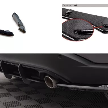 APPENDICI DIFFUSORE POSTERIORE SPORTIVO V.1 PER FORD EDGE MK2 CARBON LOOK MAXTON DESIGN