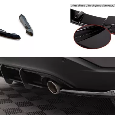 APPENDICI DIFFUSORE POSTERIORE SPORTIVO V.1 PER FORD EDGE MK2 NERE LUCIDE MAXTON DESIGN