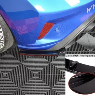 APPENDICI DIFFUSORE POSTERIORE SPORTIVO V.1 PER FORD FOCUS ST-LINE MK4 NERE LUCIDE MAXTON DESIGN