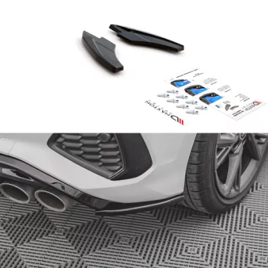 APPENDICI DIFFUSORE POSTERIORE SPORTIVO V.2 PER AUDI S3 8Y SPORTBACK NERE LUCIDE MAXTON DESIGN