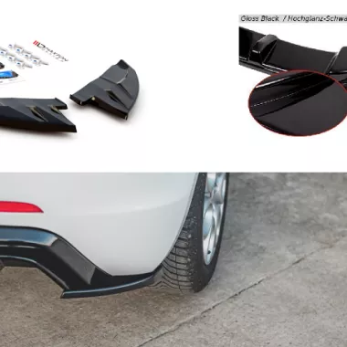 APPENDICI DIFFUSORE POSTERIORE SPORTIVO ALFA ROMEO GIULIETTA FACELIFT NERE LUCIDE MAXTON DESIGN