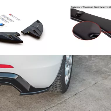 APPENDICI DIFFUSORE POSTERIORE SPORTIVO ALFA ROMEO GIULIETTA FACELIFT NERE OPACHE MAXTON DESIGN
