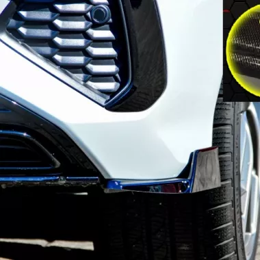 APPENDICI DIFFUSORE POSTERIORE SPORTIVO CON ALETTE CARBON LOOK INGO NOAK TUNING PER AUDI S3 / A3 8Y S-LINE SEDAN