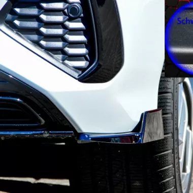 APPENDICI DIFFUSORE POSTERIORE SPORTIVO CON ALETTE NERE OPACHE INGO NOAK TUNING PER AUDI S3 / A3 8Y S-LINE SEDAN