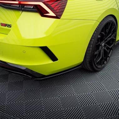 APPENDICI DIFFUSORE POSTERIORE SPORTIVO V.1 PER SKODA OCTAVIA RS MK4 COMBI/LIFTBACK PRE RESTYLING NERE LUCIDE MAXTON DESIGN
