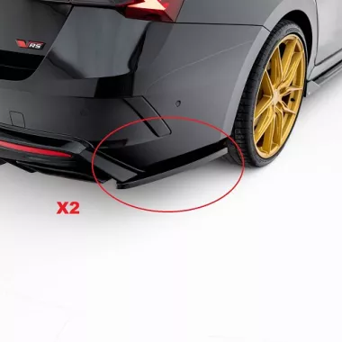 APPENDICI DIFFUSORE POSTERIORE SPORTIVO V.3 PER SKODA OCTAVIA RS MK4 COMBI RESTYLING NERE LUCIDE MAXTON DESIGN
