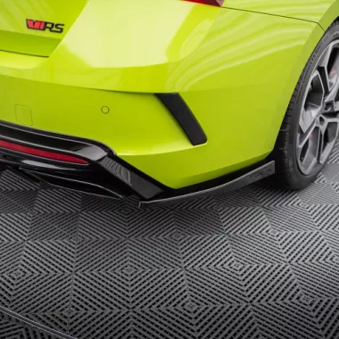 APPENDICI DIFFUSORE POSTERIORE SPORTIVO V.4 PER SKODA OCTAVIA RS MK4 COMBI/LIFTBACK PRE RESTYLING NERE LUCIDE MAXTON DESIGN