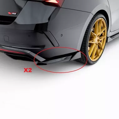 APPENDICI DIFFUSORE POSTERIORE SPORTIVO V.6 PER SKODA OCTAVIA RS MK4 COMBI/LIFTBACK RESTYLING NERE LUCIDE MAXTON DESIGN