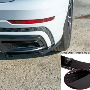 APPENDICI DIFFUSORE POSTERIORE SPORTIVO PER AUDI Q8 MK1 (4M) CON S-LINE NERE LUCIDE MAXTON DESIGN