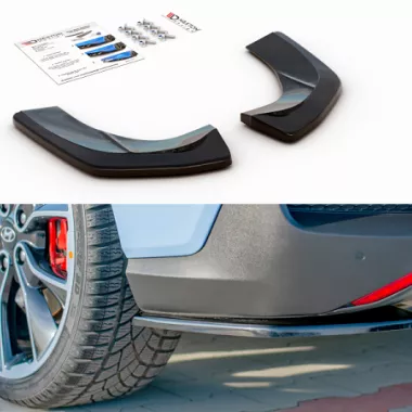 APPENDICI DIFFUSORE POSTERIORE SPORTIVO PER HYUNDAI I30 N (MK3) PRE-RESTYLING FASTBACK NERE LUCIDE MAXTON DESIGN