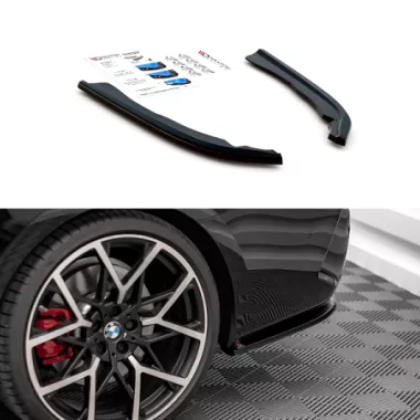 APPENDICI DIFFUSORE POSTERIORE SPORTIVO V.1 PER BMW SERIE 4 G22 M-PACK NERE LUCIDE MAXTON DESIGN