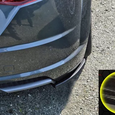 APPENDICI DIFFUSORE POSTERIORE SPORTIVO CARBON LOOK INGO NOAK TUNING PER AUDI TT 8S CON S-LINE