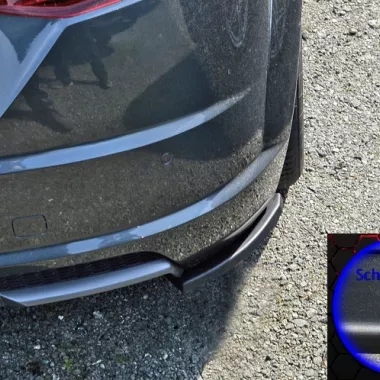 APPENDICI DIFFUSORE POSTERIORE SPORTIVO NERE OPACHE INGO NOAK TUNING PER AUDI TT 8S CON S-LINE