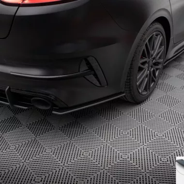 APPENDICI DIFFUSORE POSTERIORE SPORTIVO STREET PRO MAXTON DESIGN PER KIA PROCEED MK3 GT FACELIFT (NERO)