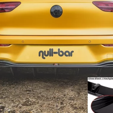 DIFFUSORE NERO LUCIDO MAXTON DESIGN PER VW GOLF MK8 STANDARD (NO USCITE)