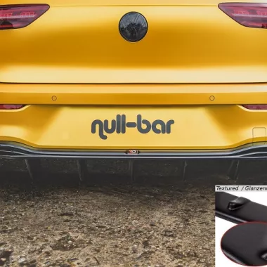 DIFFUSORE NERO OPACO MAXTON DESIGN PER VW GOLF MK8 STANDARD (NO USCITE)