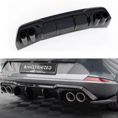 DIFFUSORE NERO LUCIDO V.3 CON TERMINALINI NERI MAXTON DESIGN PER CUPRA FORMENTOR