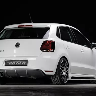 DIFFUSORE SPORTIVO RIEGER TUNING CARBON LOOK PER VW POLO 6R GTI