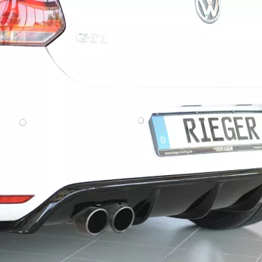 DIFFUSORE SPORTIVO RIEGER TUNING NERO LUCIDO PER VW POLO 6R GTI