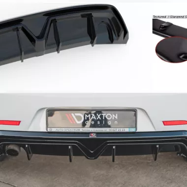 DIFFUSORE NERO OPACO MAXTON DESIGN PER ALFA ROMEO GIULIETTA FACELIFT (USCITA SINGOLA)