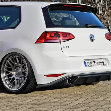 DIFFUSORE POSTERIORE SPORTIVO PER VW GOLF 7 GTI NERO LUCIDO INGO NOAK