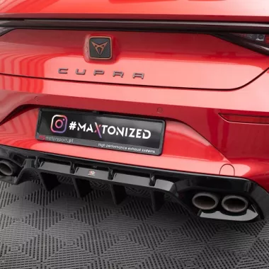 DIFFUSORE NERO LUCIDO MAXTON DESIGN PER CUPRA LEON