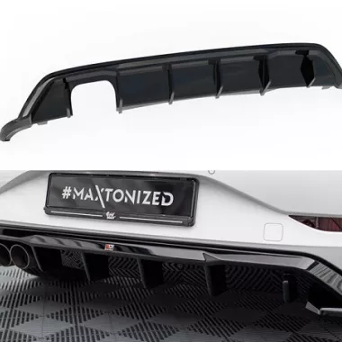 DIFFUSORE NERO LUCIDO MAXTON DESIGN PER VW POLO AW GTI RESTYLING