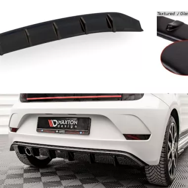 DIFFUSORE NERO OPACO MAXTON DESIGN PER VW UP GTI
