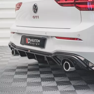 DIFFUSORE V.2 NERO LUCIDO MAXTON DESIGN PER VW GOLF MK8 GTI