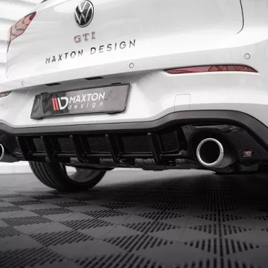 DIFFUSORE V.3 NERO LUCIDO MAXTON DESIGN PER VW GOLF MK8 GTI