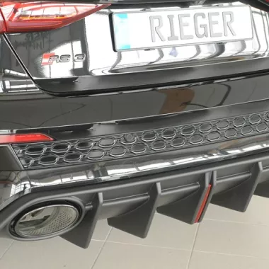 DIFFUSORE SPORTIVO RIEGER TUNING NERO OPACO PER AUDI RS3 8Y PRE-RESTYLING SPORTBACK/SEDAN