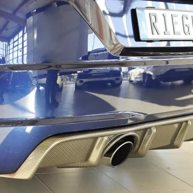 DIFFUSORE SPORTIVO RIEGER TUNING CARBON LOOK PER AUDI TT 8S PRE-RESTYLING CON S-LINE