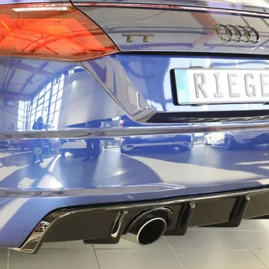 DIFFUSORE SPORTIVO RIEGER TUNING NERO LUCIDO PER AUDI TT 8S PRE-RESTYLING CON S-LINE