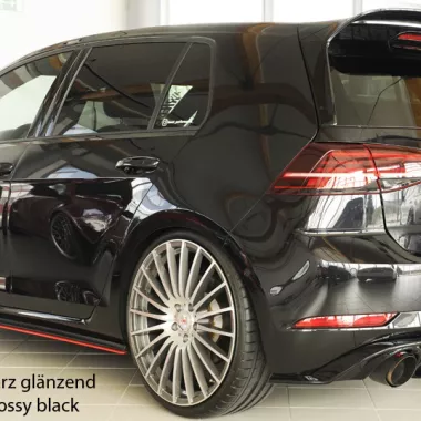 DIFFUSORE SPORTIVO RIEGER TUNING CARBON LOOK PER VW GOLF 7.5 GTI PER USCITE DI SERIE