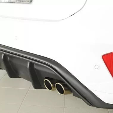 DIFFUSORE SPORTIVO RIEGER TUNING NERO OPACO PER FORD FOCUS MK4 ST-LINE (5 PORTE) PER SCARICO ORIGINALE