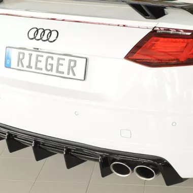 DIFFUSORE SPORTIVO RIEGER TUNING NERO LUCIDO PER AUDI TTS 8S RESTYLING