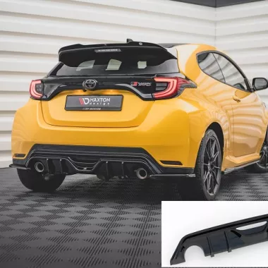 DIFFUSORE NERO LUCIDO MAXTON DESIGN PER TOYOTA YARIS GR MK4 PRE-RESTYLING
