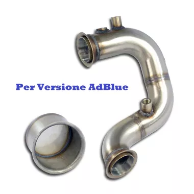 SCARICO DOWNPIPE LIBERO IN ACCIAIO INOX PER AUDI A3 8V 1.6 / 2.0 TDI (VERSIONE ADBLUE)