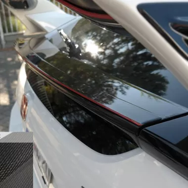 SPOILER CAP INFERIORE V.3 MAXTON DESIGN PER HONDA CIVIC X MK10 TYPE R CARBON LOOK