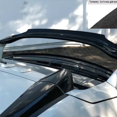 SPOILER CAP SUPERIORE V.2 MAXTON DESIGN PER HONDA CIVIC X MK10 TYPE R NERO OPACO