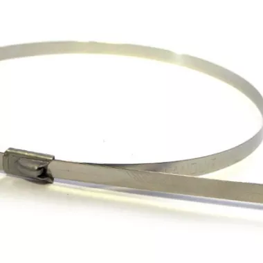 FASCETTA AUTOBLOCCANTE INOX SINGOLA TIPO PANDUIT (PER BENDE TERMICHE) 7,9 X 360MM