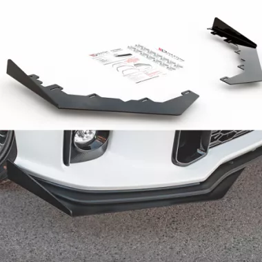 COPPIA FLAPS PER LAMA ANTERIORE STREET PRO MAXTON DESIGN PER TOYOTA YARIS GR MK4 PRE-RESTYLING
