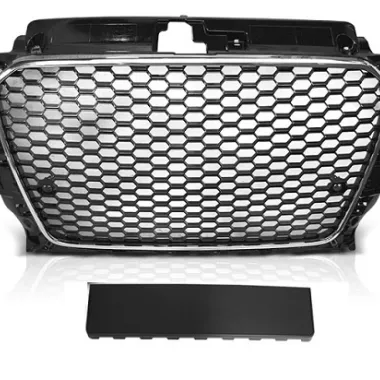 GRIGLIA NIDO D'APE NO LOGO COMPATIBILE CON AUDI A3 8V PRE-RESTYLING (BORDO CROMATO)