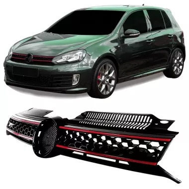 GRIGLIA GTI STYLE PER VW GOLF 6 (CON PORTALOGO)
