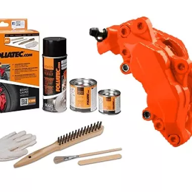 KIT FOLIATEC VERNICE PINZE FRENI ARANCIONE FOSFORESCENTE