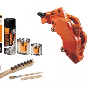 KIT FOLIATEC VERNICE PINZE FRENI ARANCIONE LUCIDO